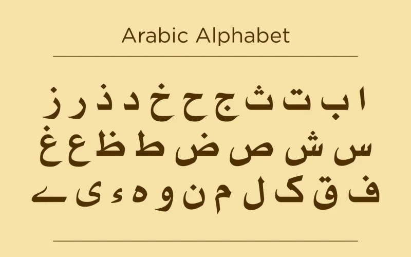 abecedario arabe